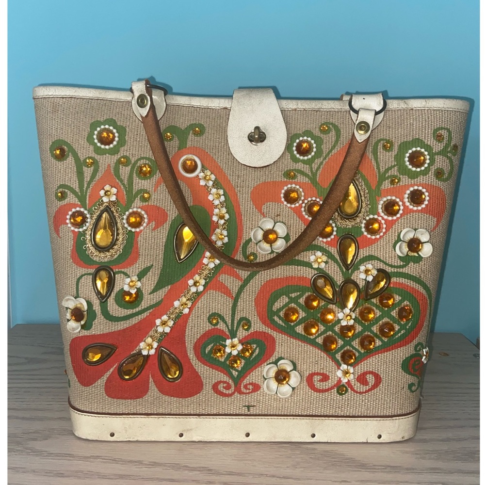 Classic Bejeweled 80’s Style Tote Bag